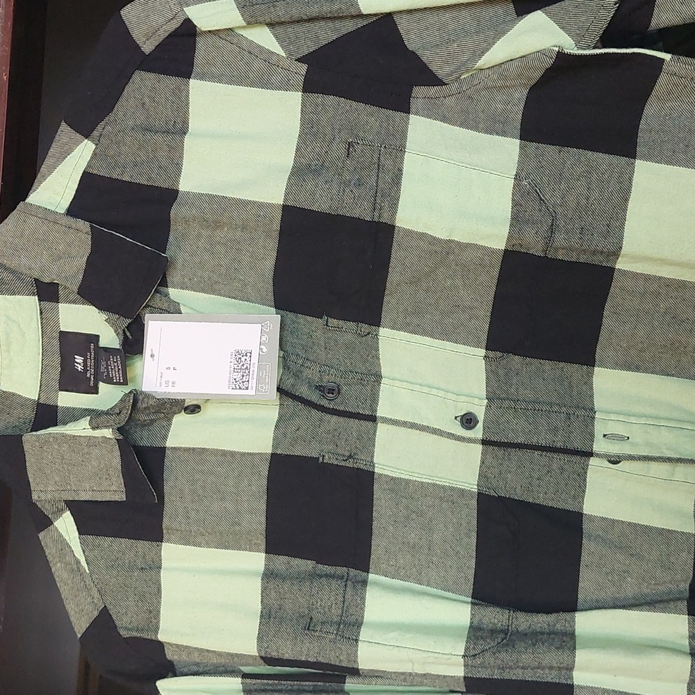 Men's New with Tag H&M Plaid Flannel Shirt